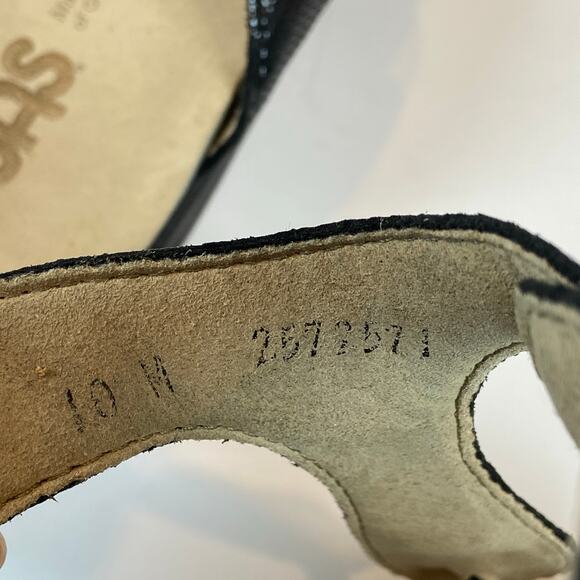 SAS Sanibel T- Strap Slide Sandals Black Size 10 M - Picture 8 of 9